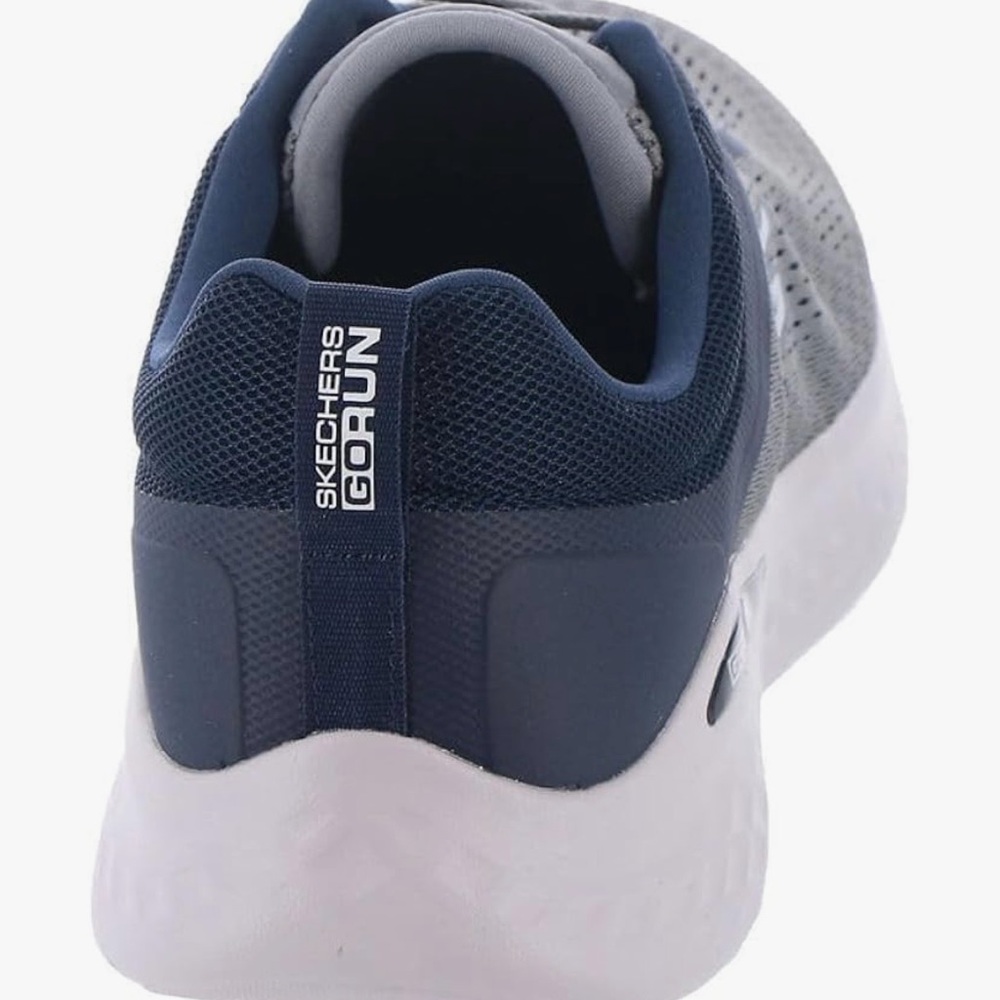 Skechers Gray and Blue Athletic Sneakers - Picture 7 of 10